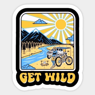 GET WILD Sticker